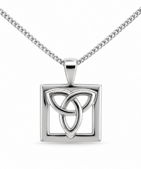Silver Trinity Knot Pendant in 925 sterling silver